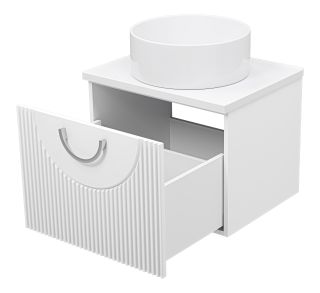 Подвесная тумба под раковину Misty Ярина 60см белый